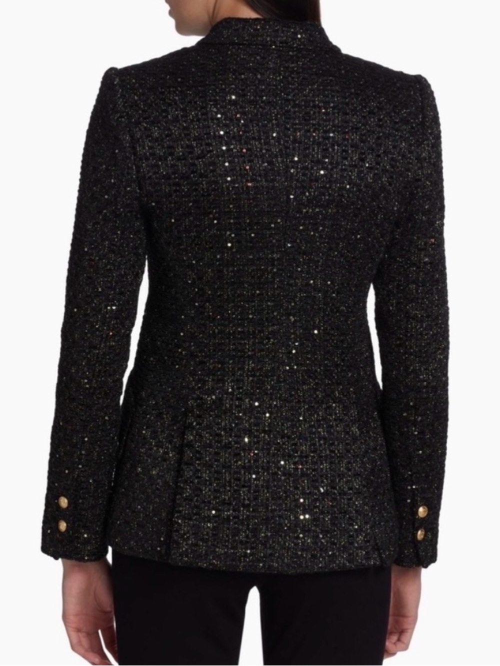 Lagence 🖤 Chamberlain Sequin Tweed Blazer - Picture 9 of 12